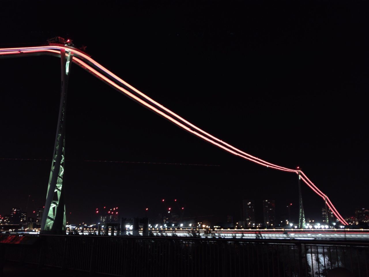 ILLUMINATED BUILDING AT NIGHT