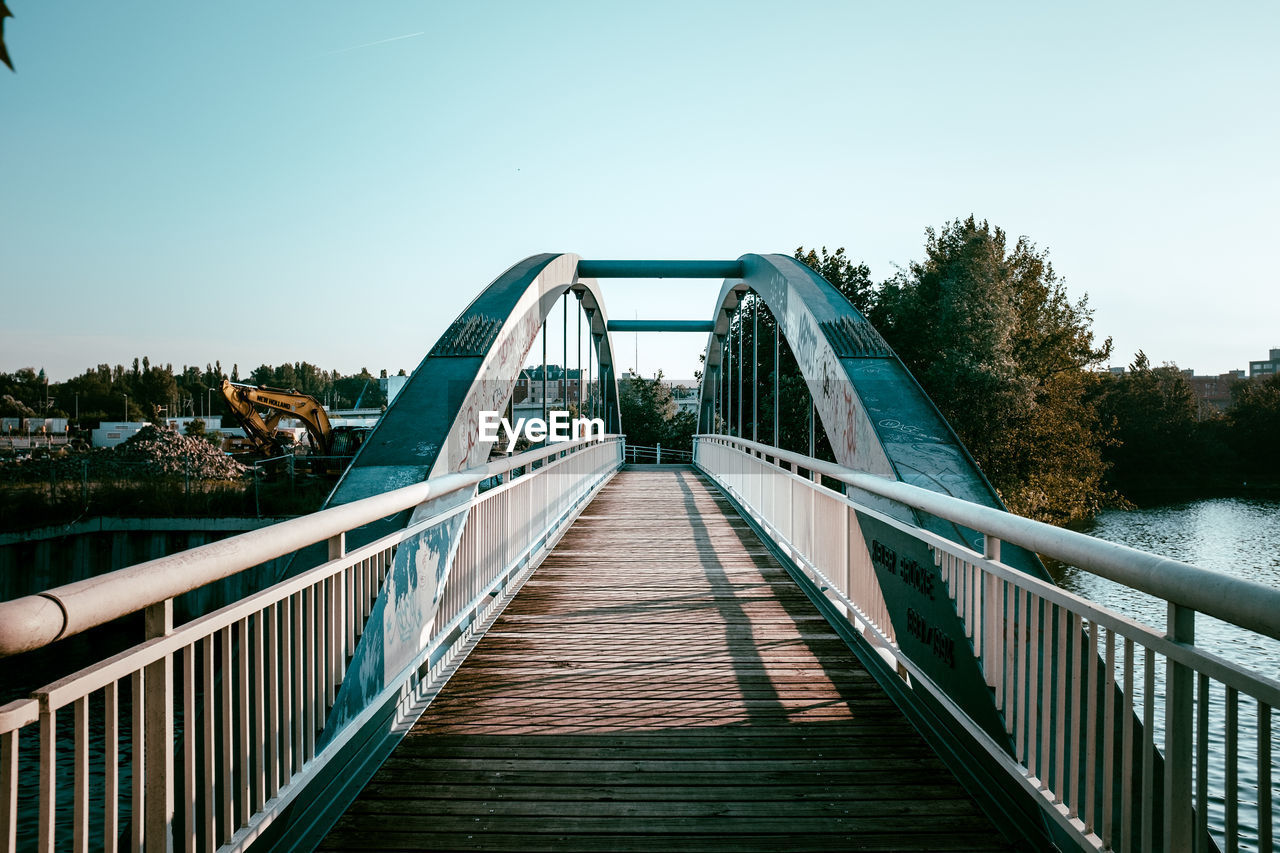 Footbridge over river