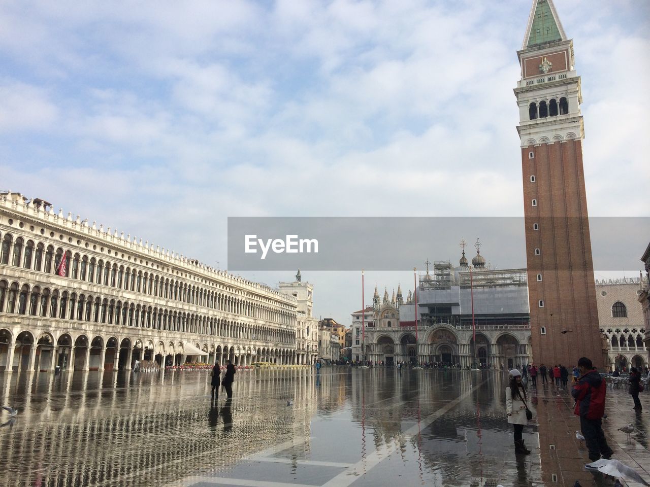 Campanile at st marks square against sky