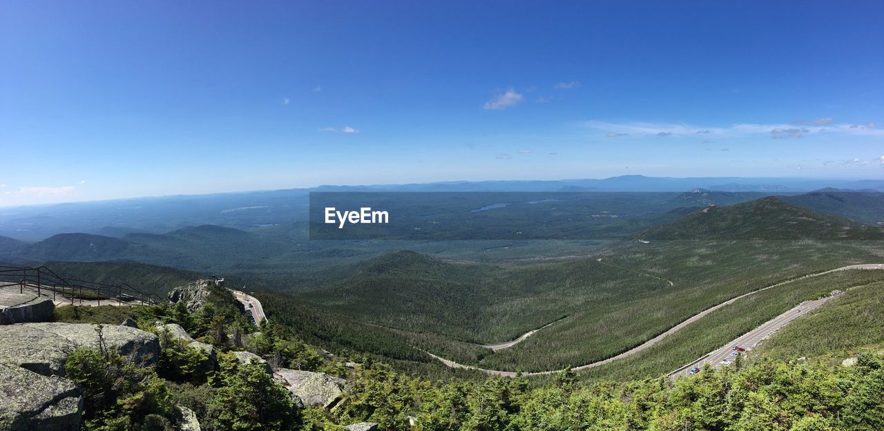 HIGH ANGLE VIEW OF MOUNTAIN LANDSCAPE