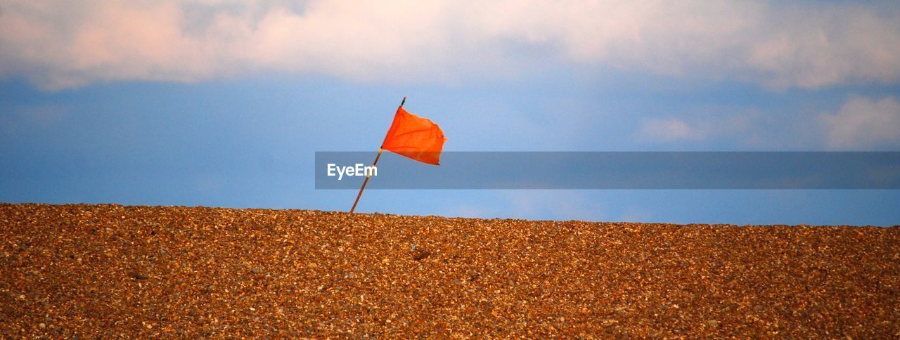 Flag against sky