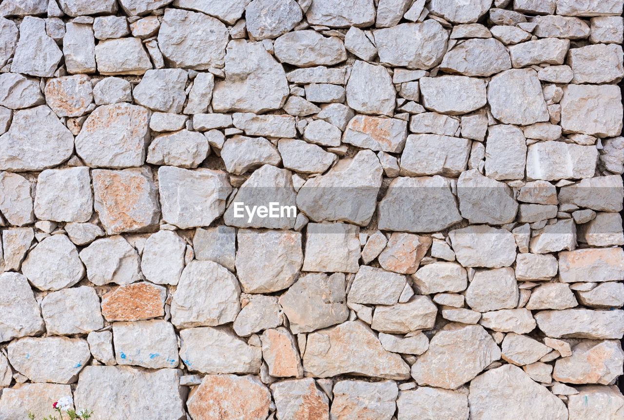 Full frame shot of stone wall