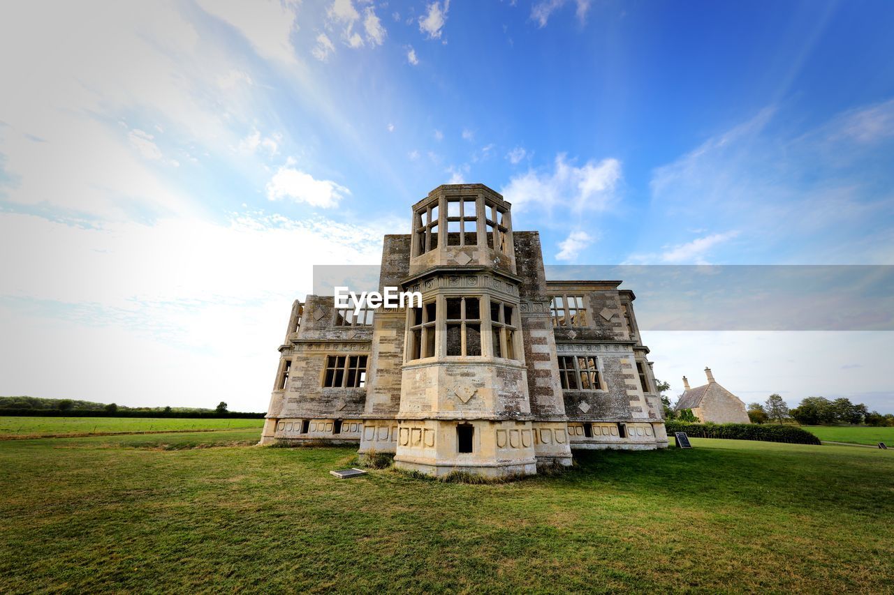 Low angle view of historical building