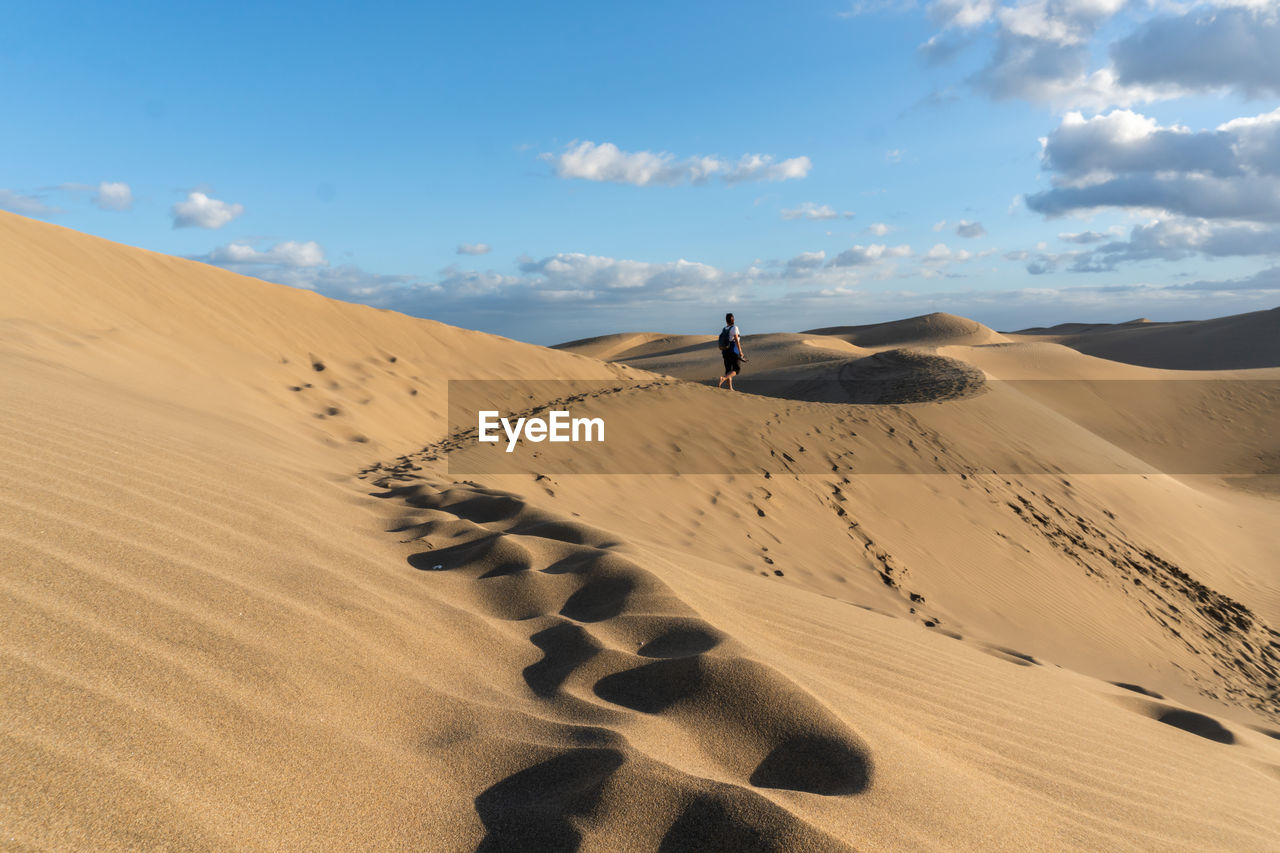 Woman at desert