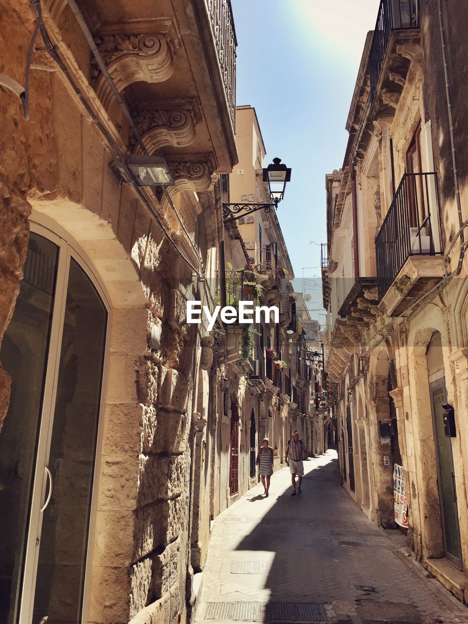 NARROW ALLEY AMIDST OLD TOWN