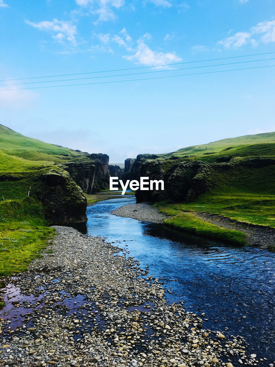 SCENIC VIEW OF RIVER AMIDST ROCKS