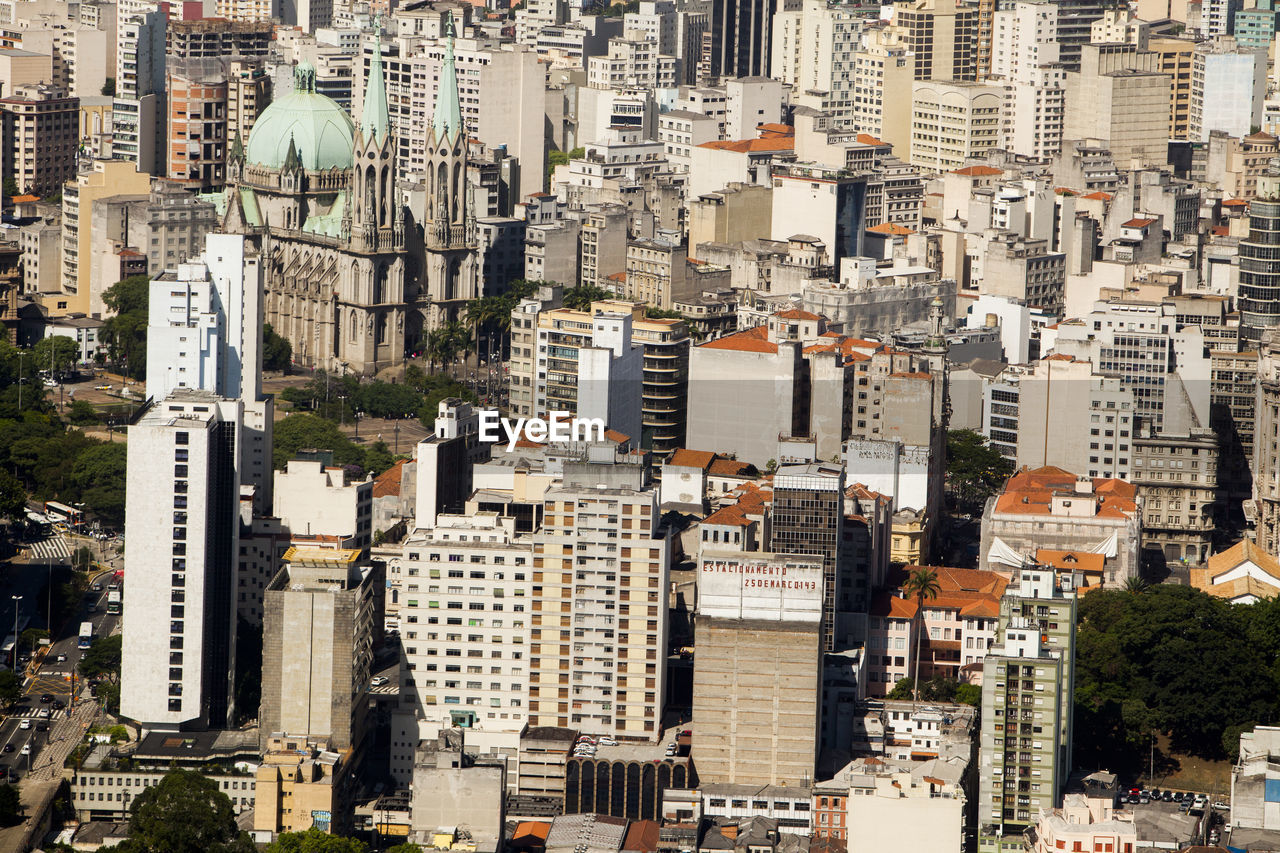 Sao paulo brazil city aerial view. high quality photo