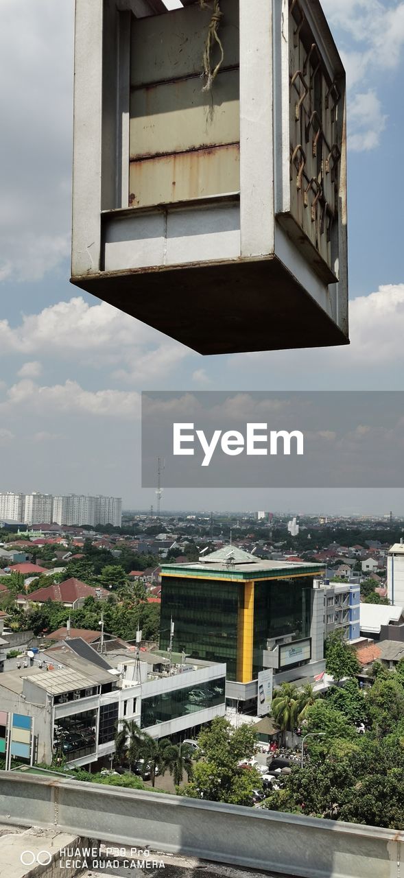 HIGH ANGLE VIEW OF CITY BUILDINGS