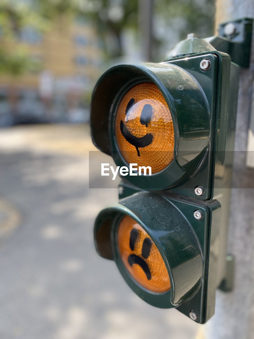 close-up of traffic light