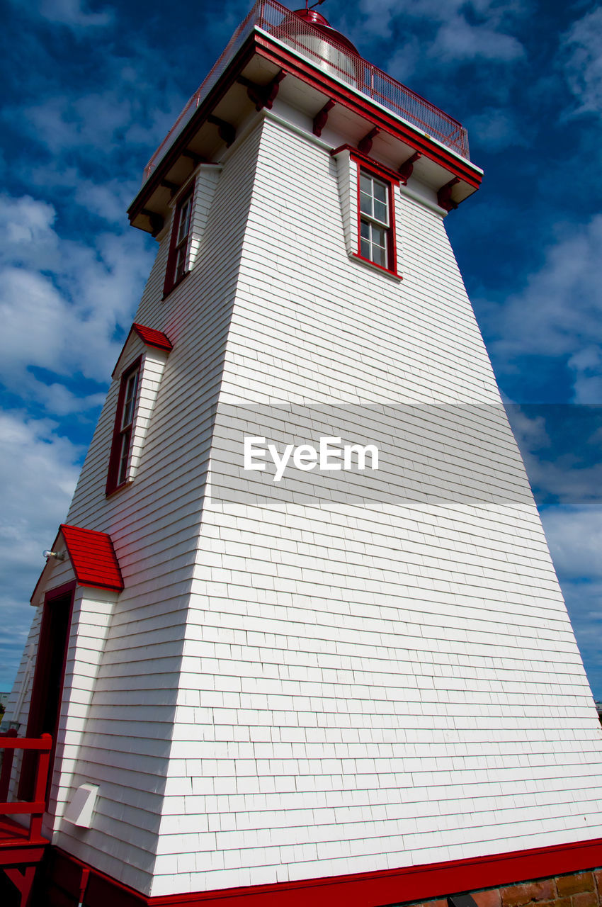 Low angle view of building against sky