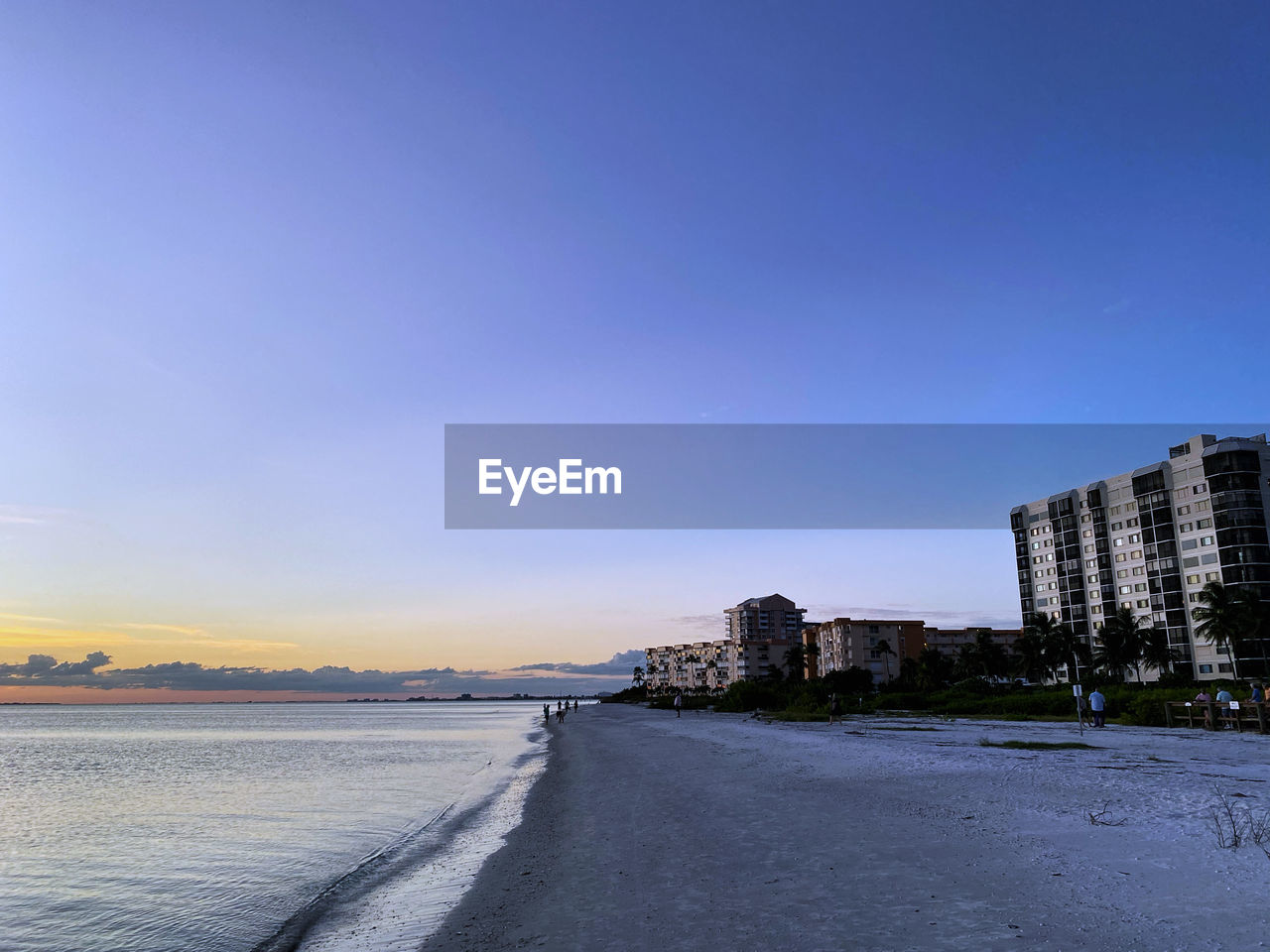 Sky, building, beach