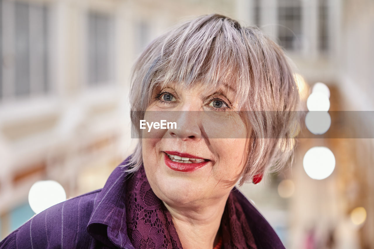 Close-up of smiling woman