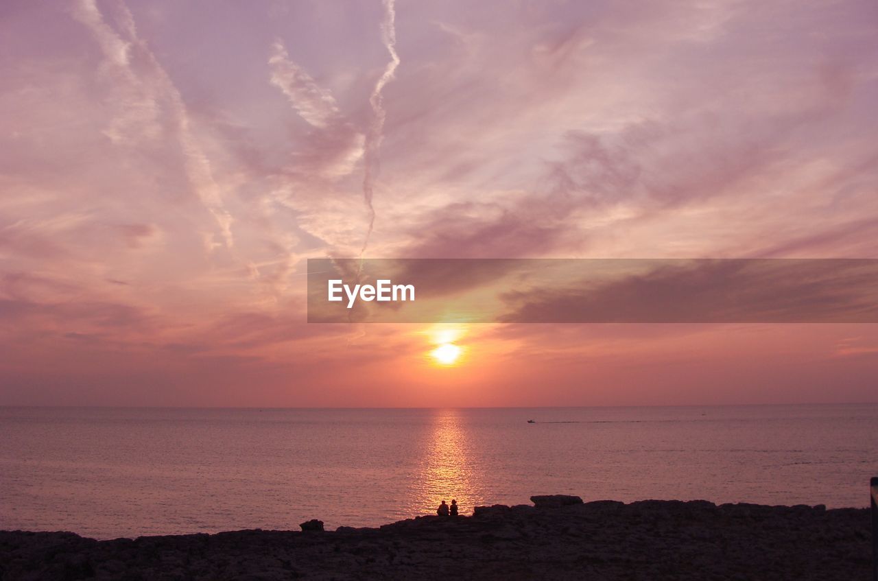 Sunset in the coast of menorca