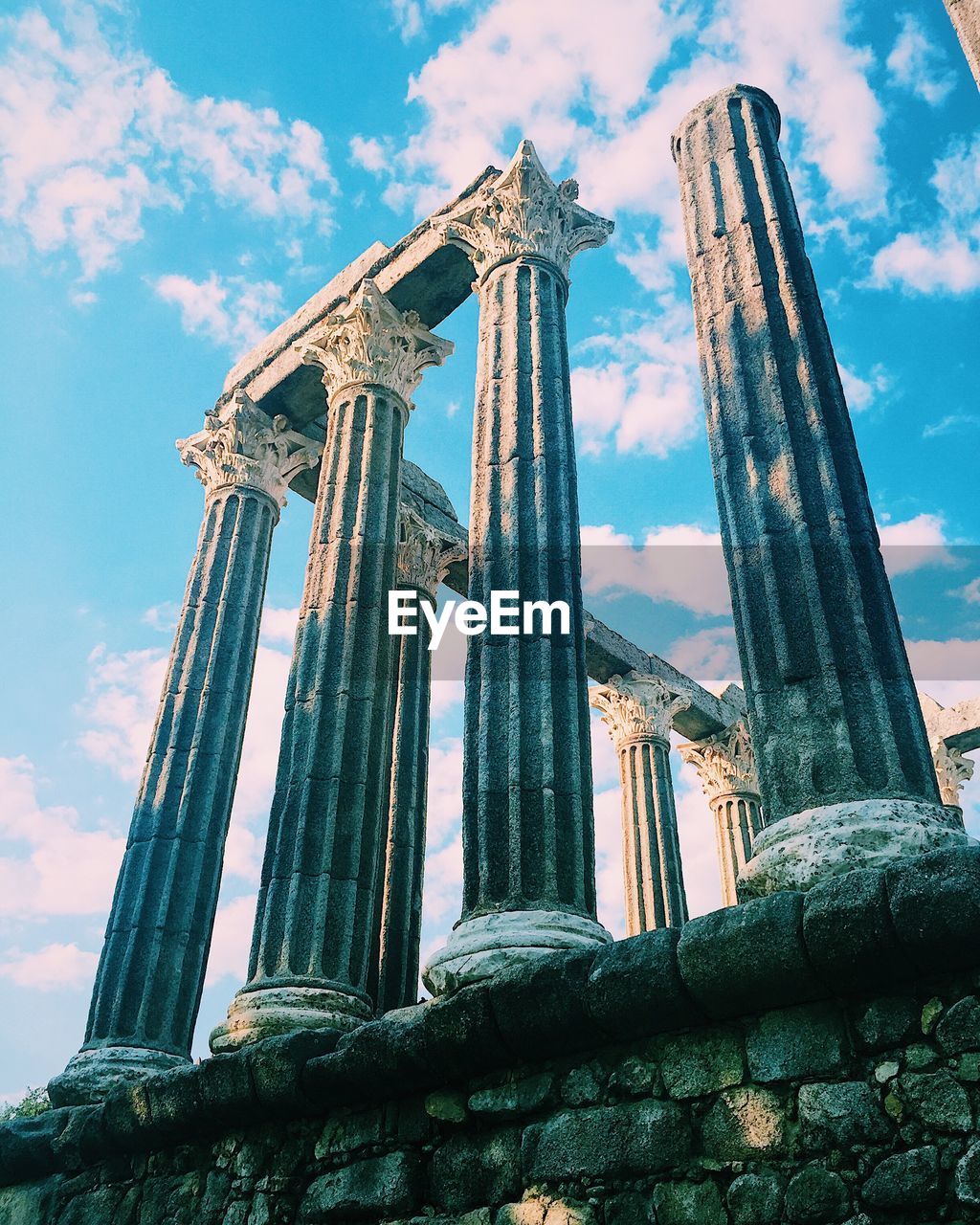 LOW ANGLE VIEW OF A TEMPLE