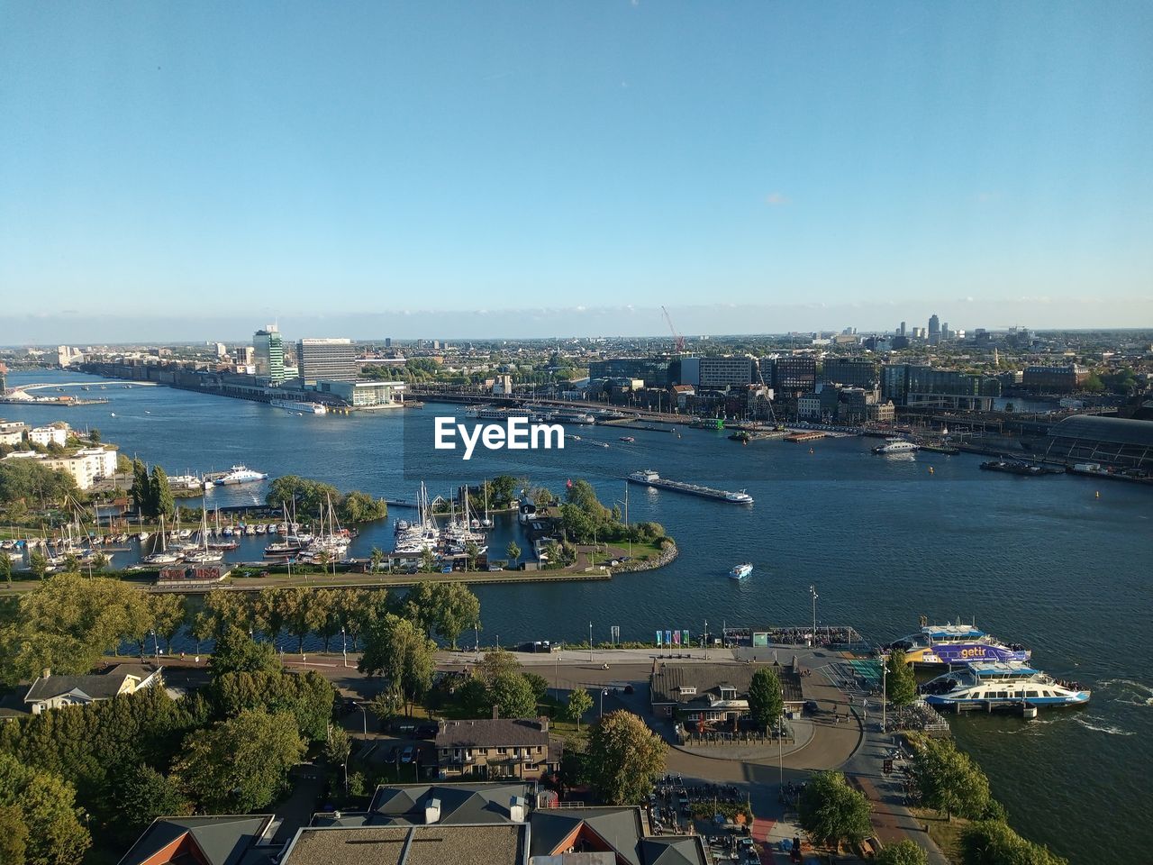View of amsterdam from the north
