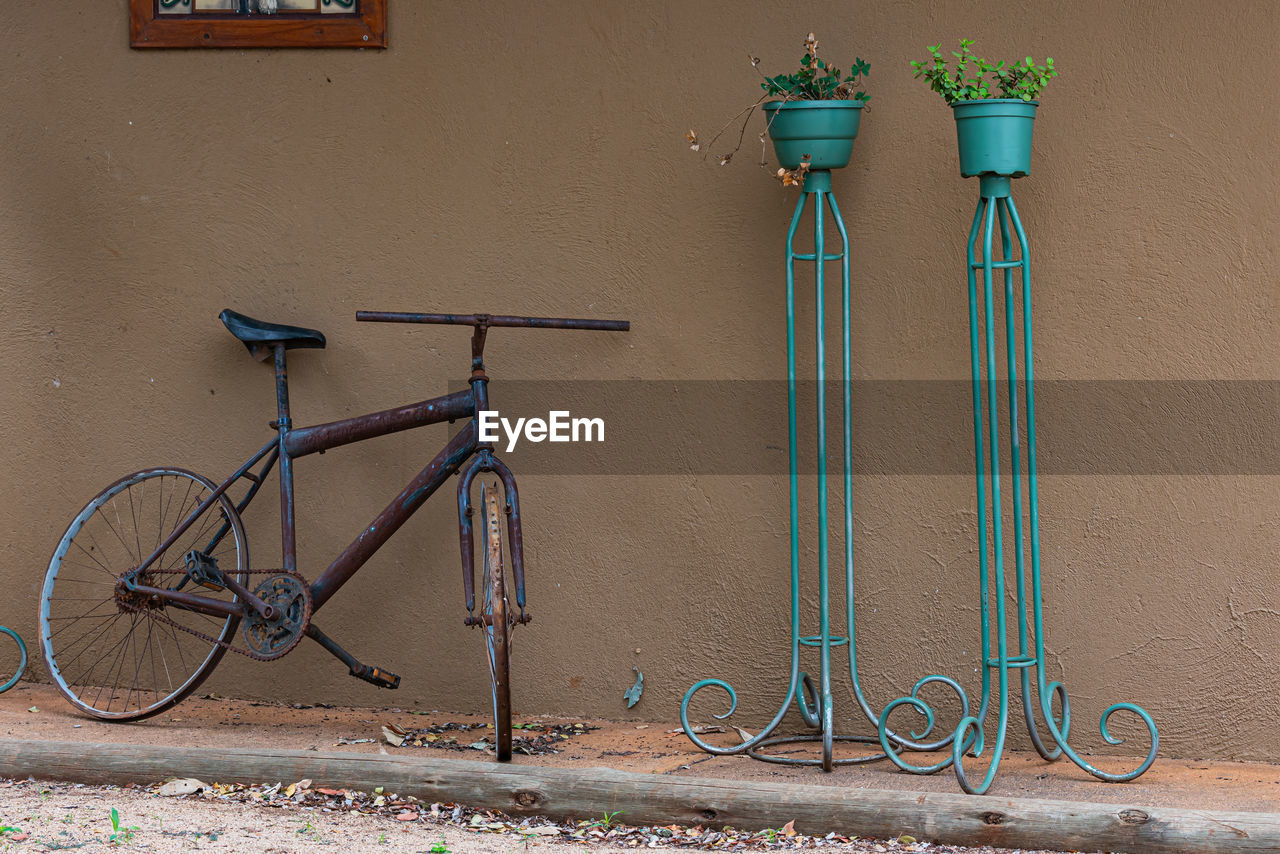 BICYCLES ON WALL