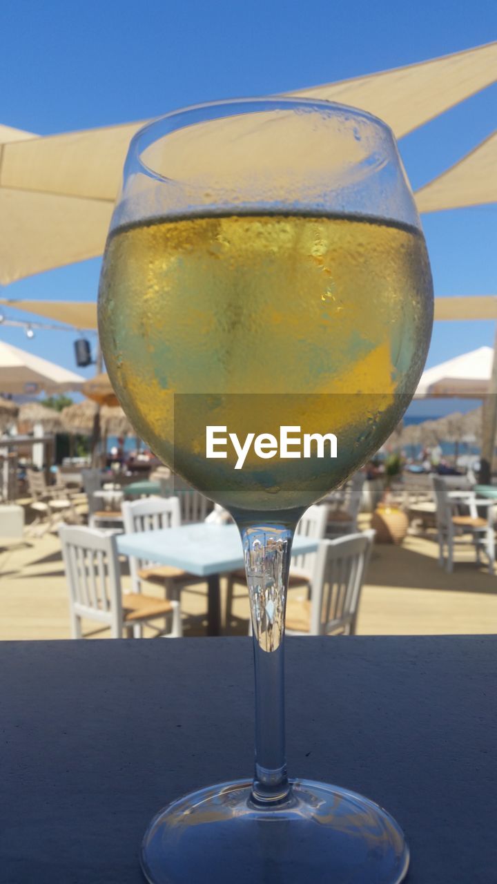 Close-up of drink on table