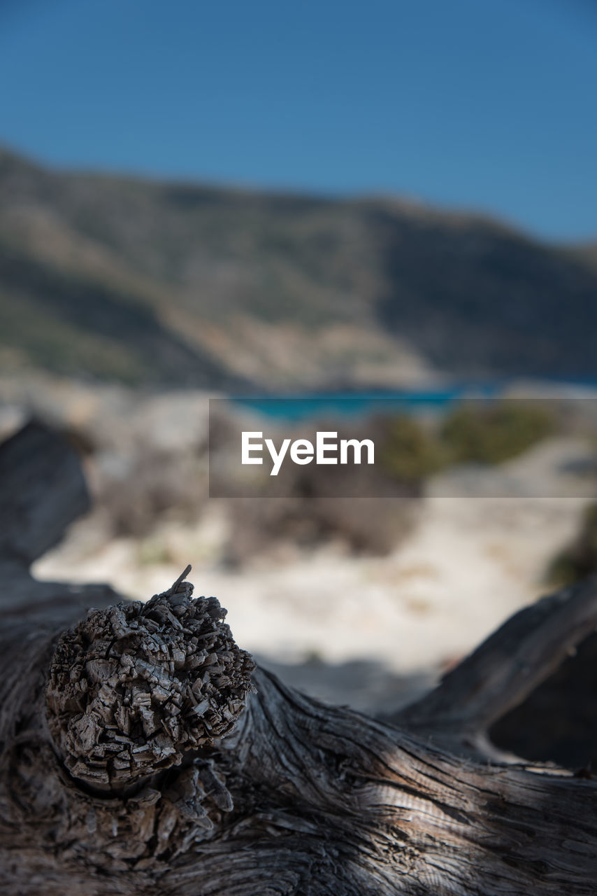 Close-up of volcanic mountain