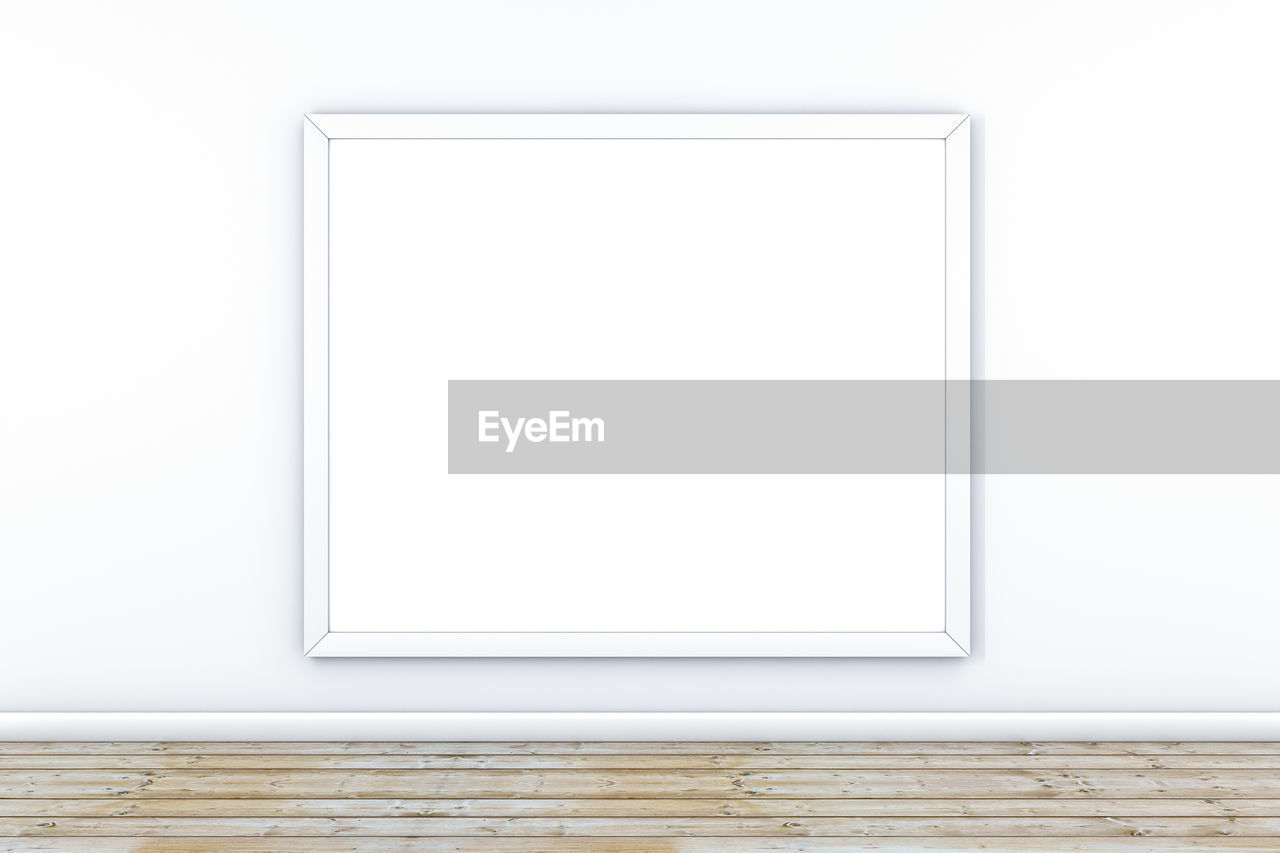 copy space, picture frame, frame, empty, white, indoors, wall - building feature, no people, rectangle, home interior, architecture, wood, simplicity, cut out, white background, interior design, window, exhibition, backgrounds, shape, pattern, wall