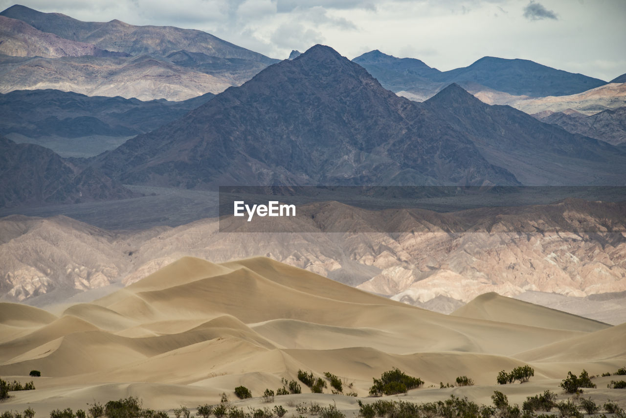 The vast deserts and formations of death valley national park in