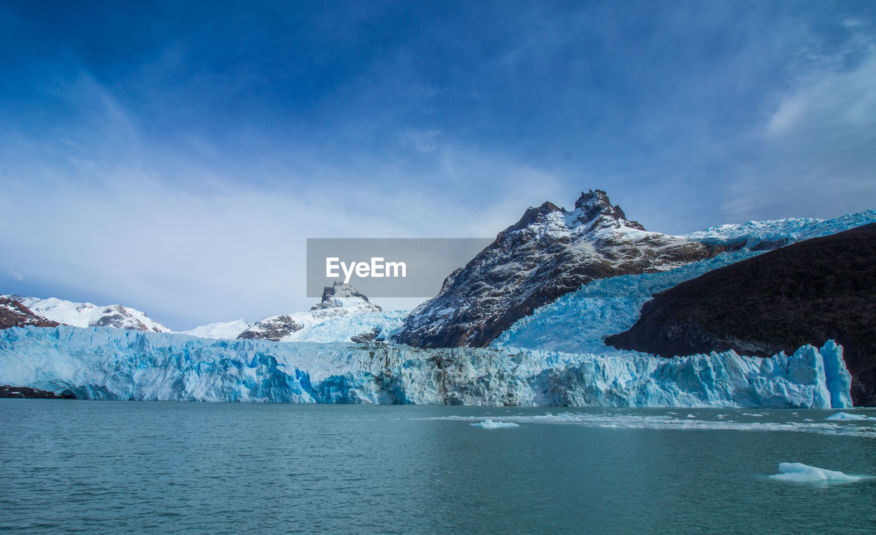 Scenic view of perito-moreno glacier