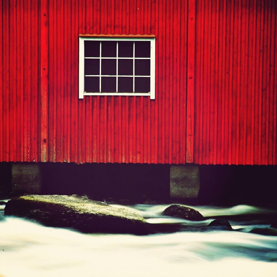 CLOSE-UP OF RED WALL