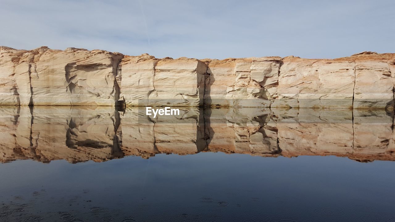 Scenic view of mountain against sky