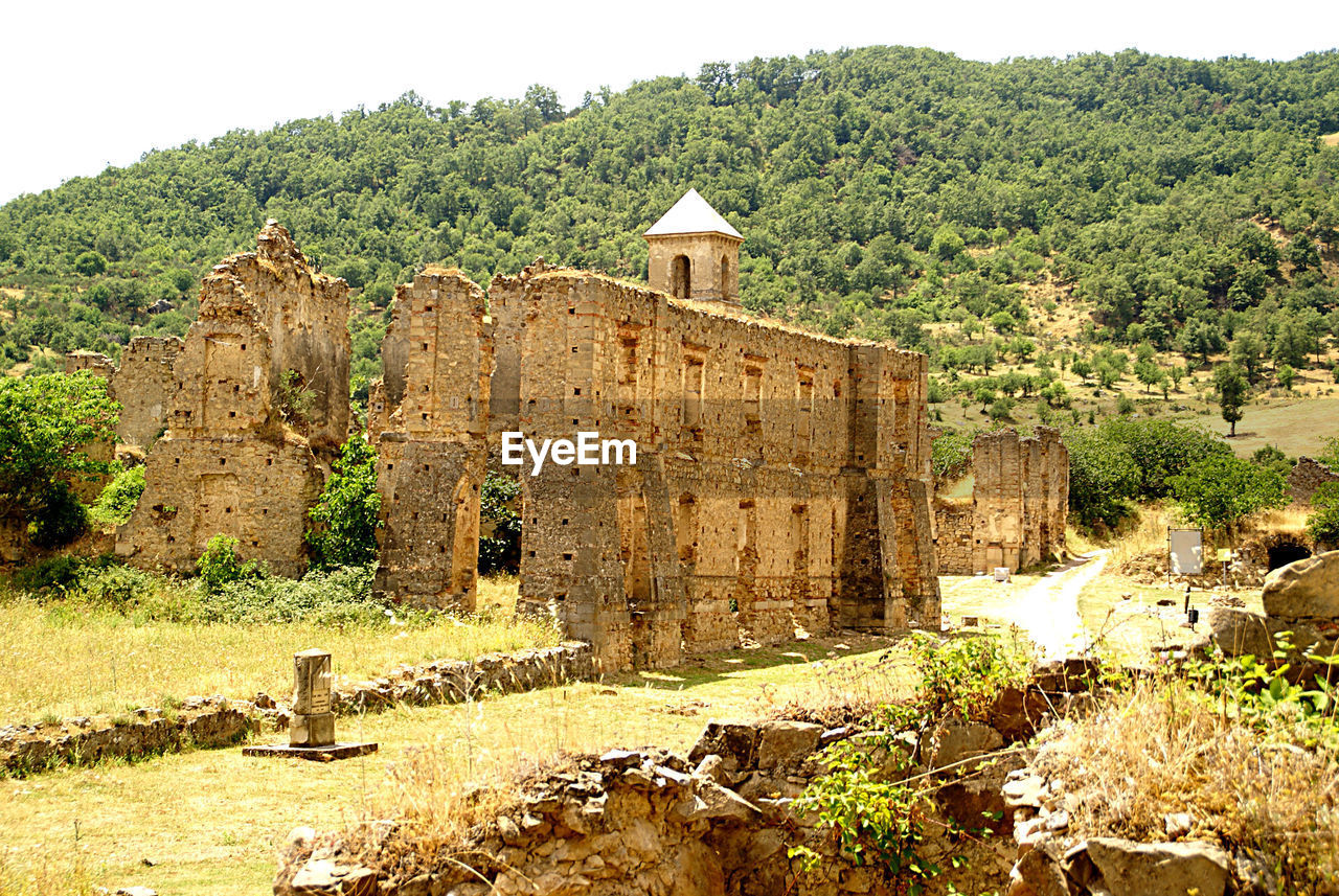 View of castle ruin
