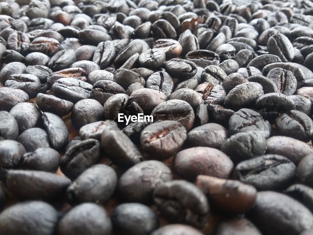 Full frame shot of roasted coffee beans