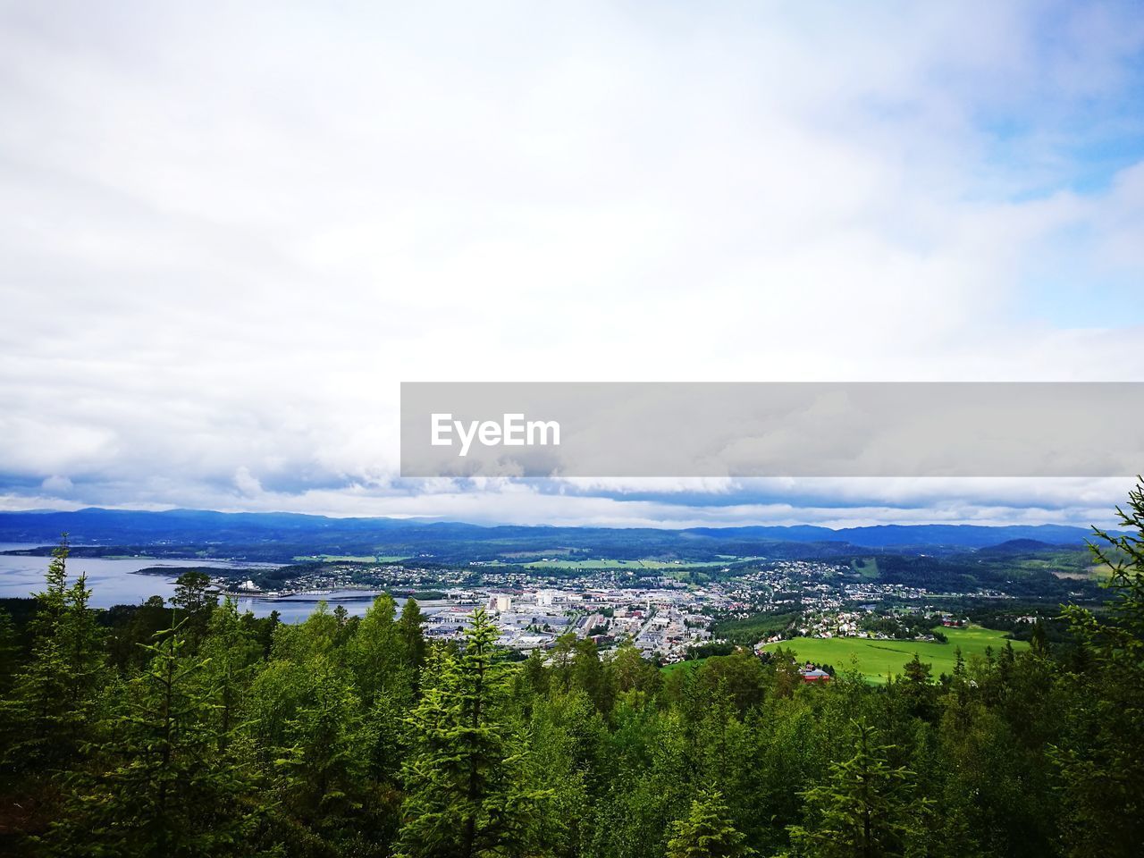 SCENIC VIEW OF TREES AND HOUSES AGAINST SKY