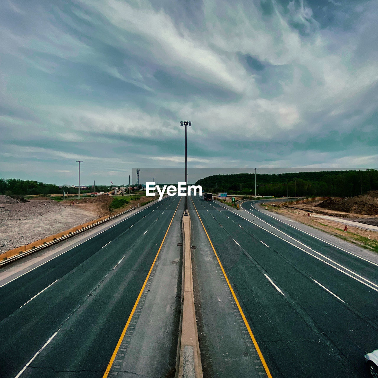 View of highway against sky