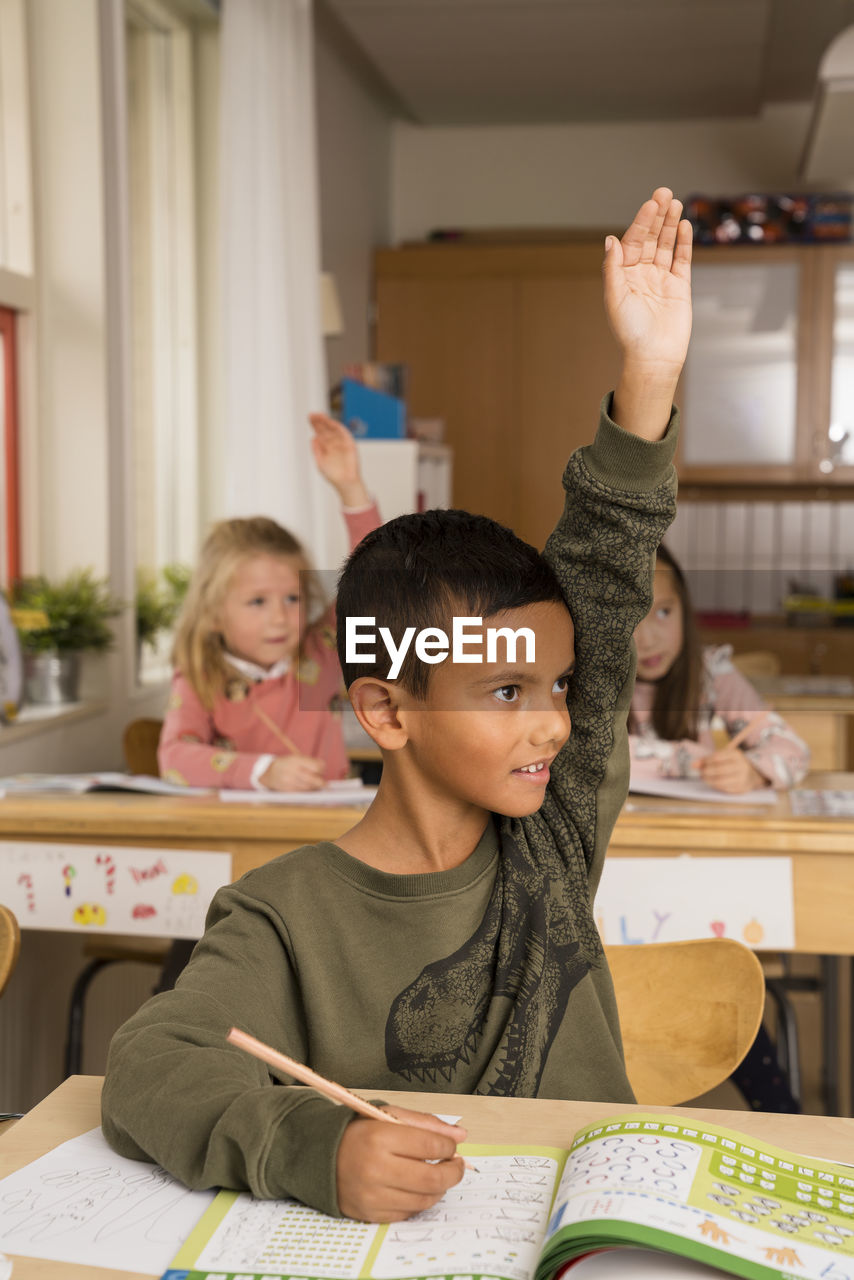 Boy in classroom