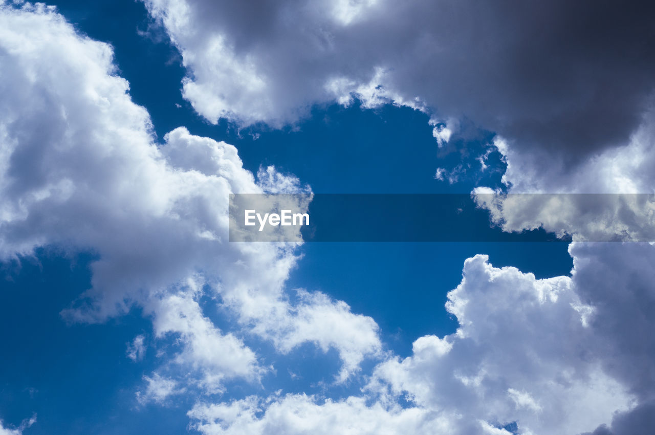 Low angle view of cloudy sky