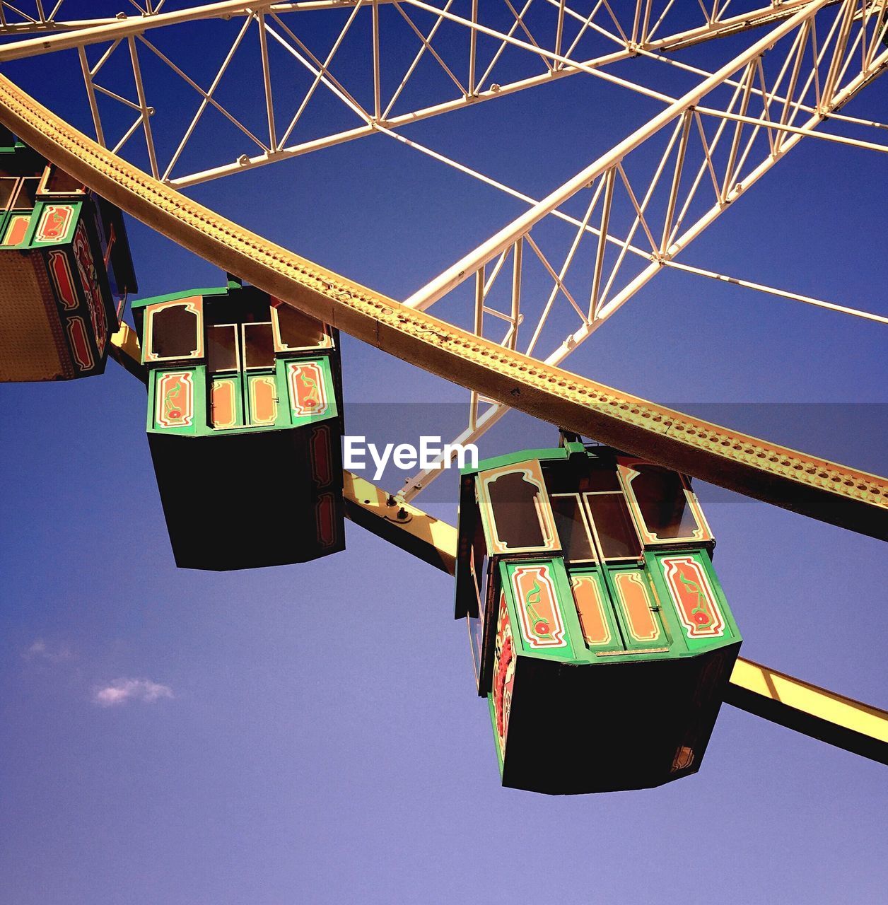 Low angle view of ferris wheel