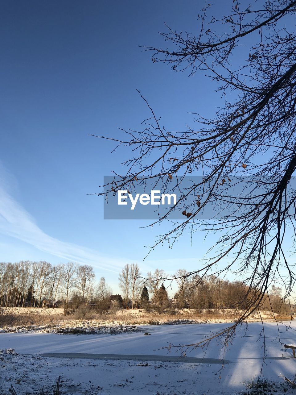 SCENIC VIEW OF SNOWCAPPED FIELD AGAINST SKY