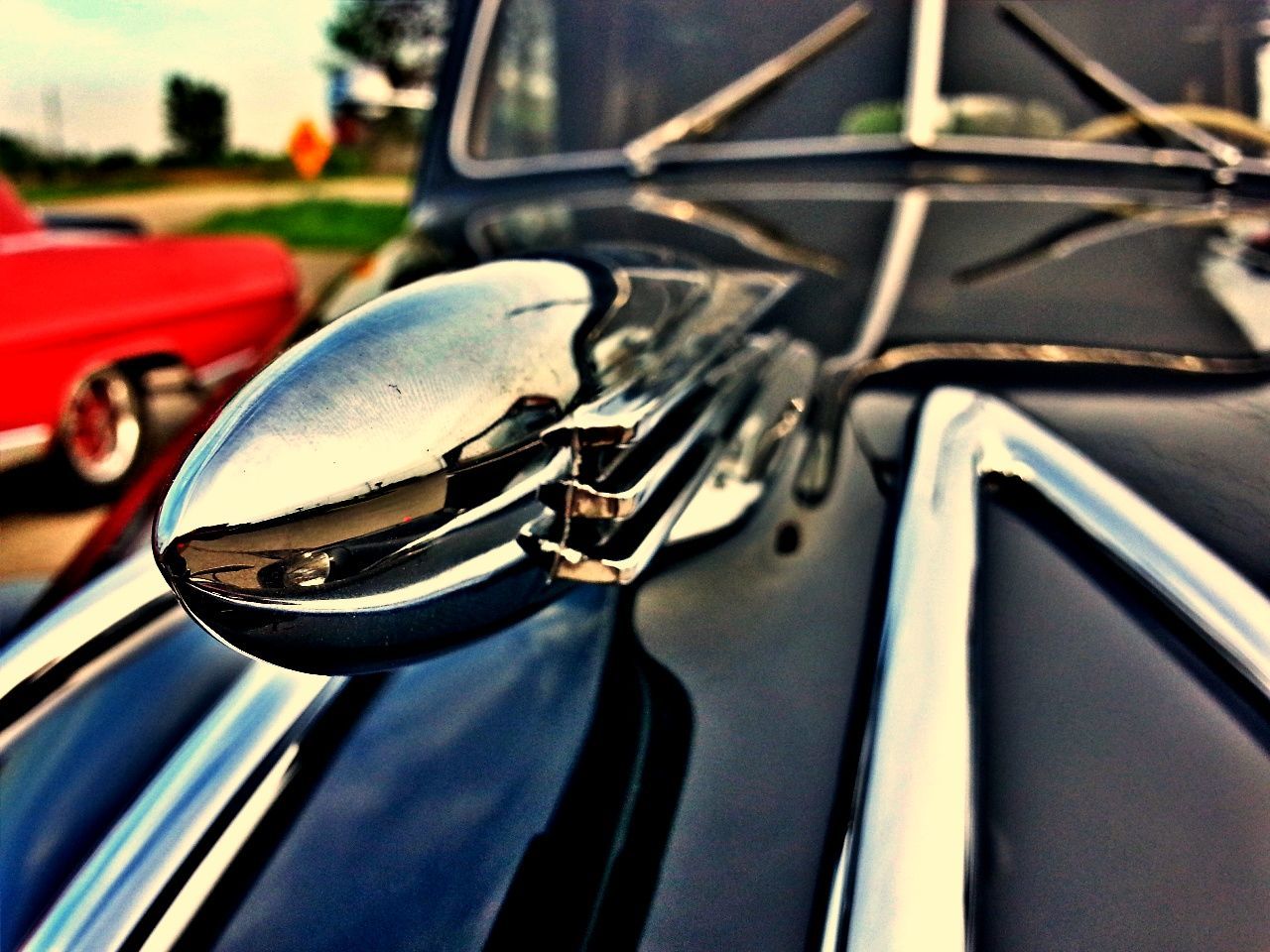 Detail shot of a car