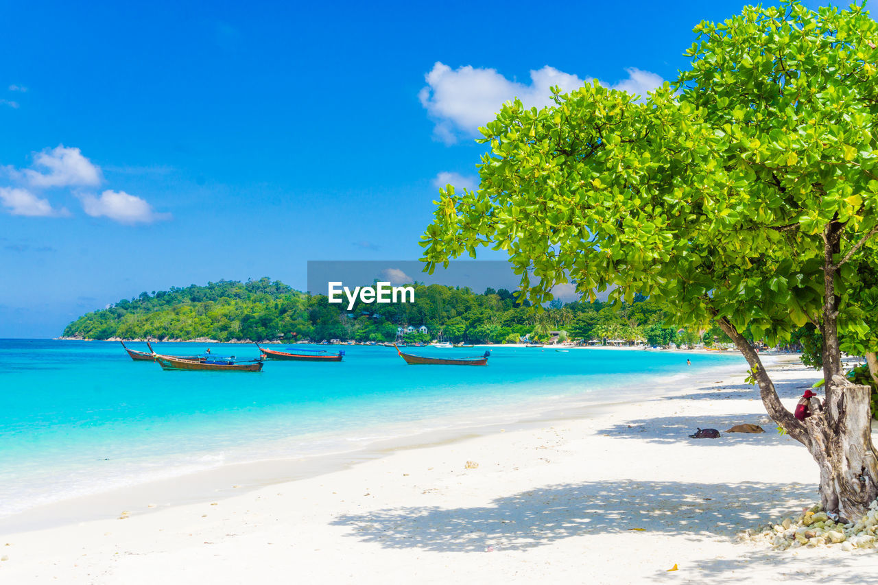 SCENIC VIEW OF SEA AGAINST BLUE SKY