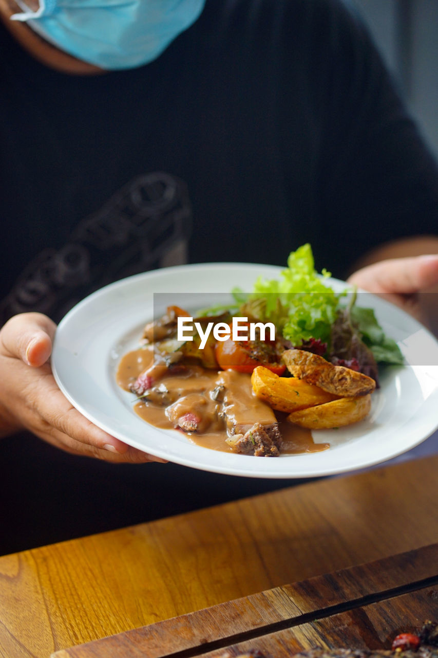 Close-up of food in plate