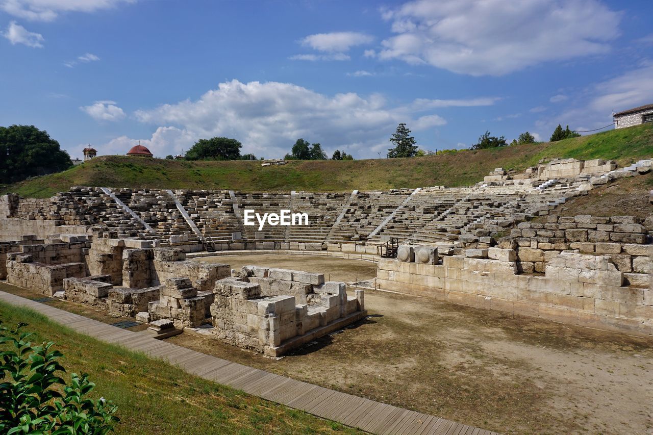 Old ruins against sky