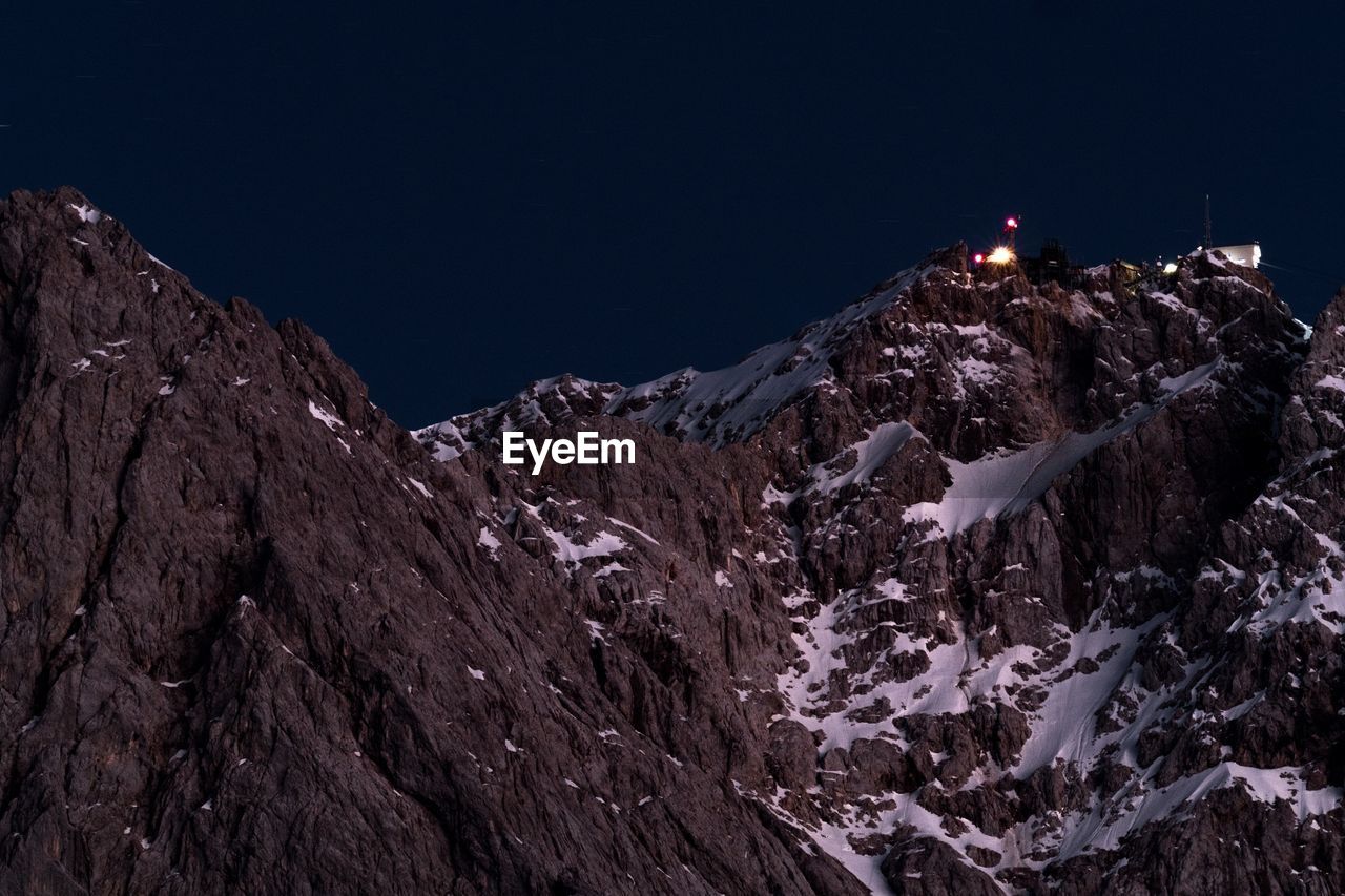 View of snow covered mountain against sky