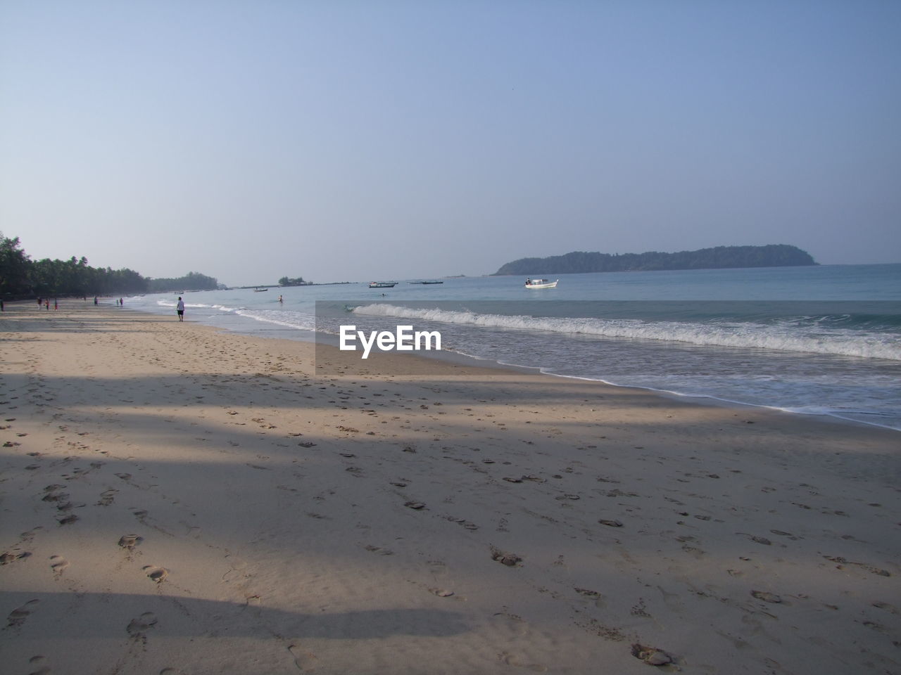 BEACH AGAINST CLEAR SKY