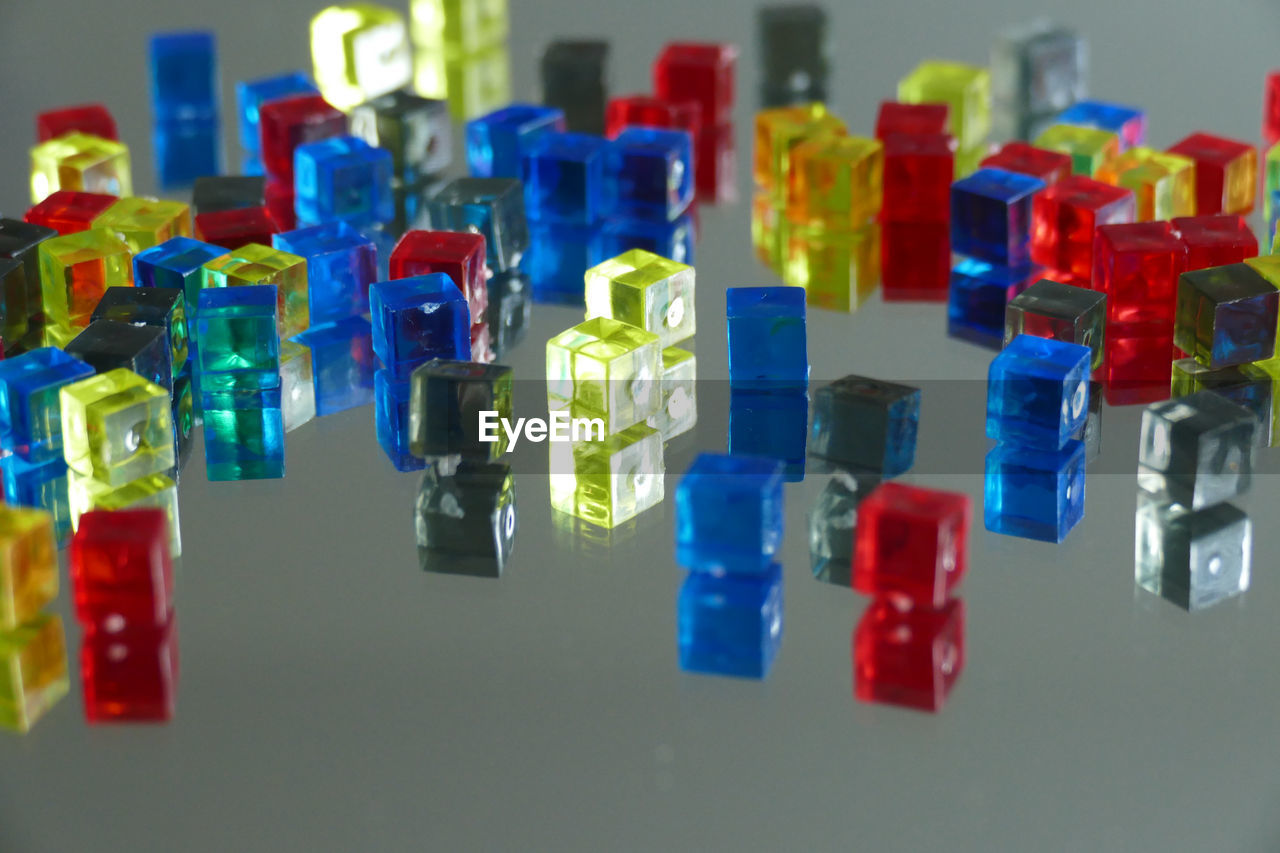 CLOSE-UP OF MULTI COLORED PENCILS IN KITCHEN