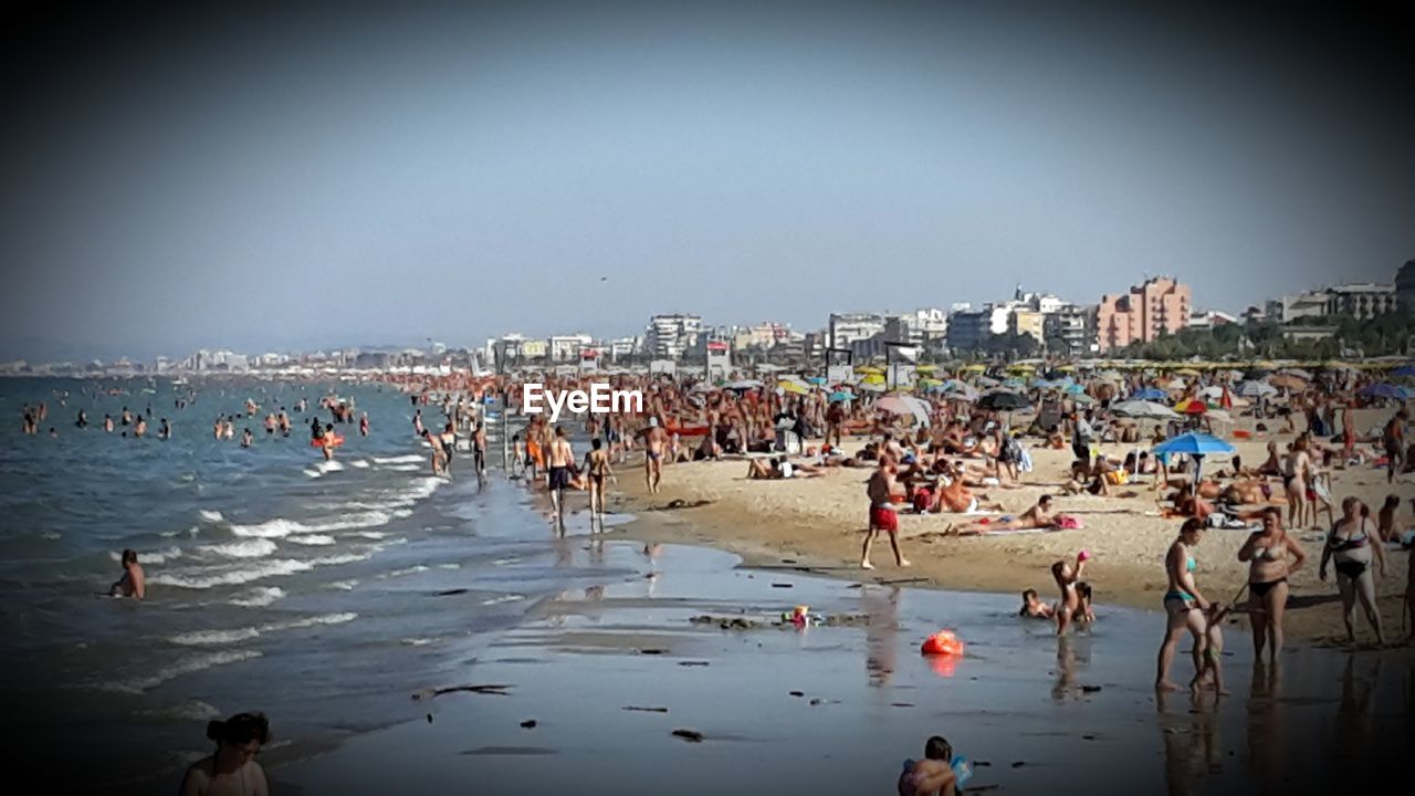 VIEW OF PEOPLE ON BEACH