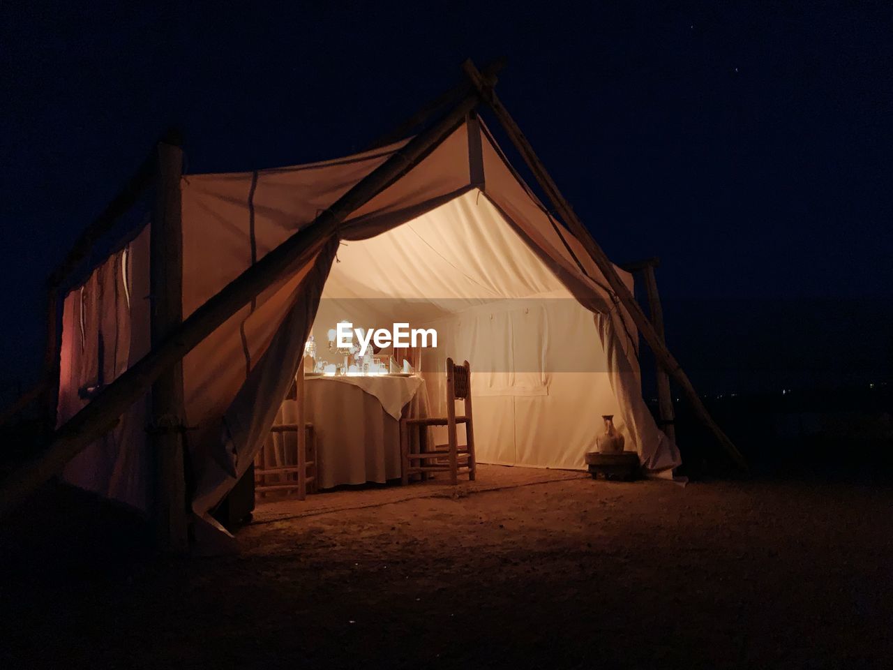 TENT AT NIGHT