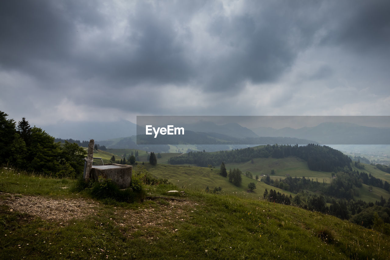 Scenic view of landscape against sky