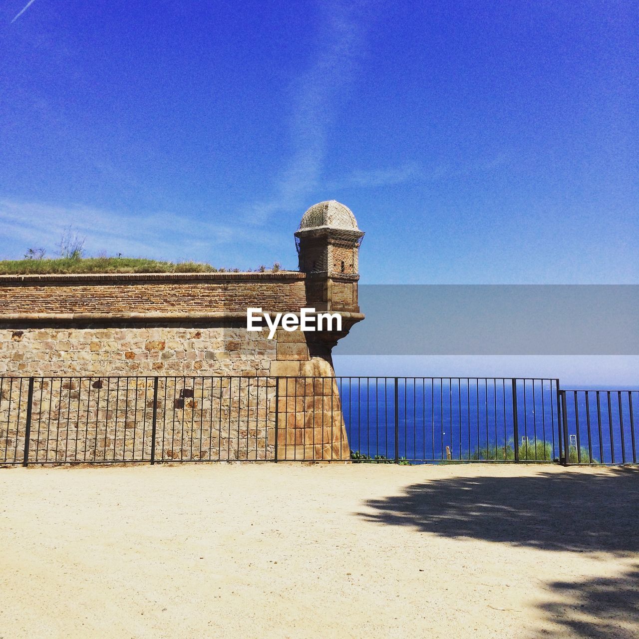 View of castle at seaside