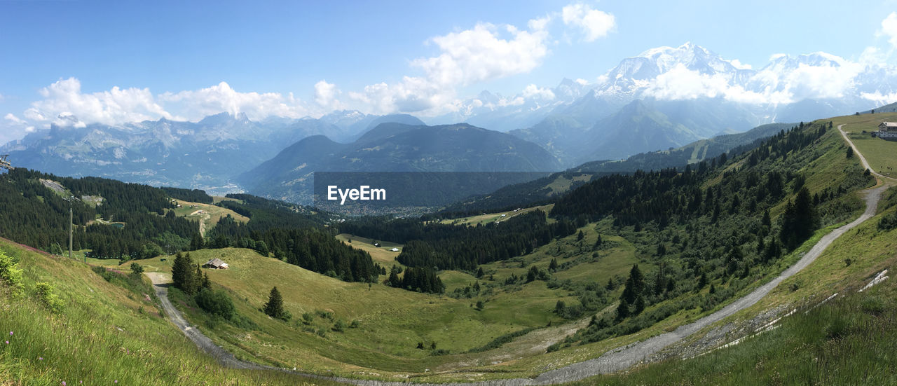 Panoramic view of landscape against sky