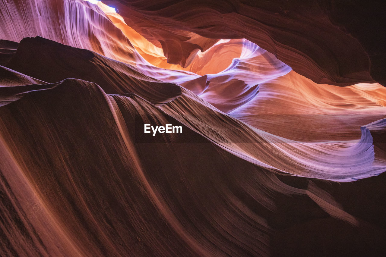 Inside of antelope canyon, color and textures