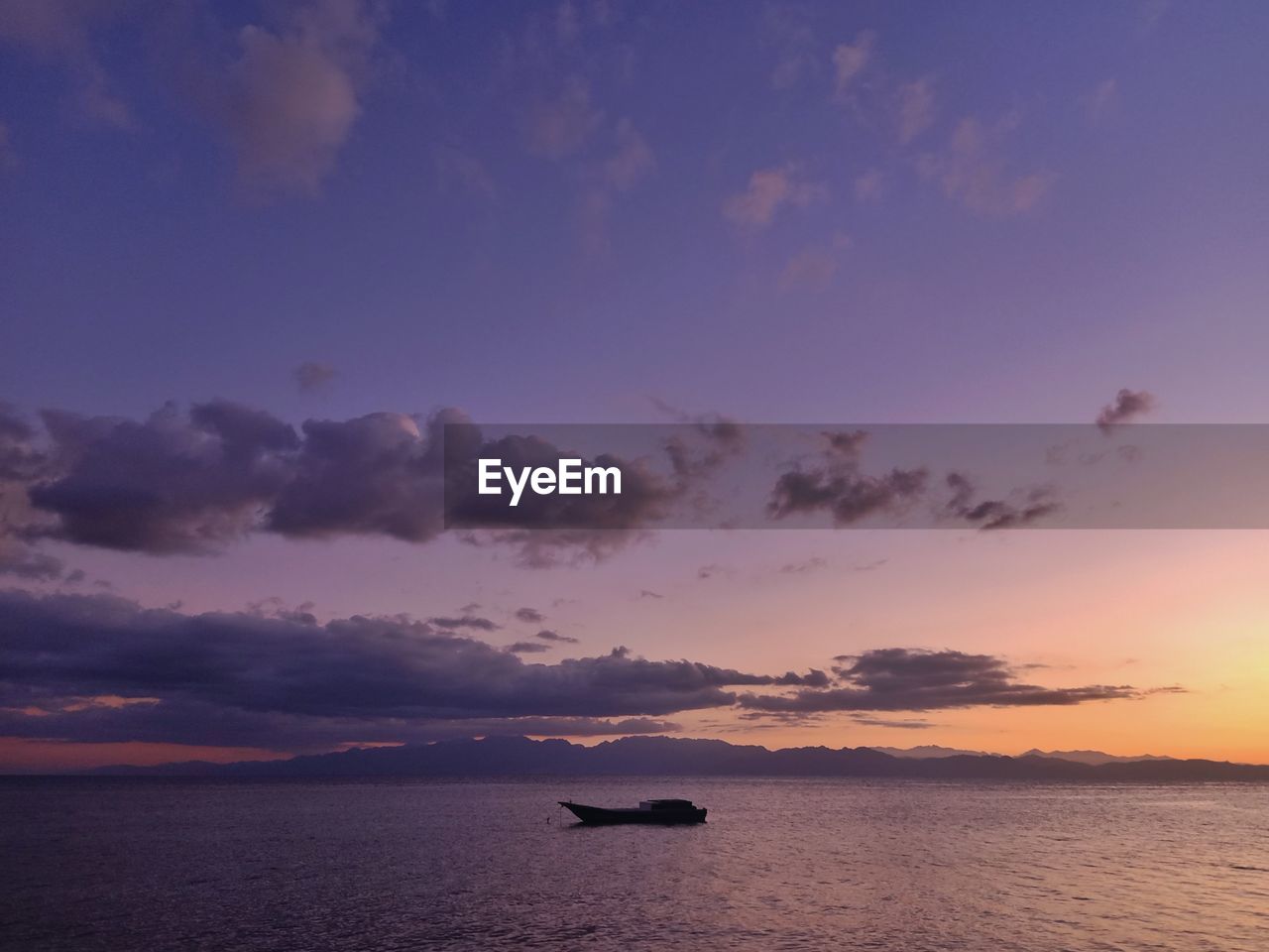 SCENIC VIEW OF SEA DURING SUNSET