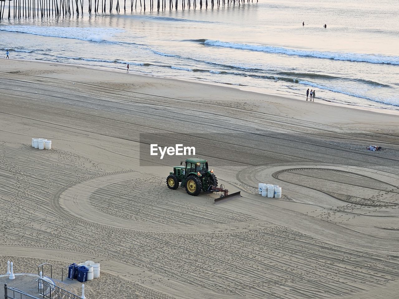 high angle view of beach